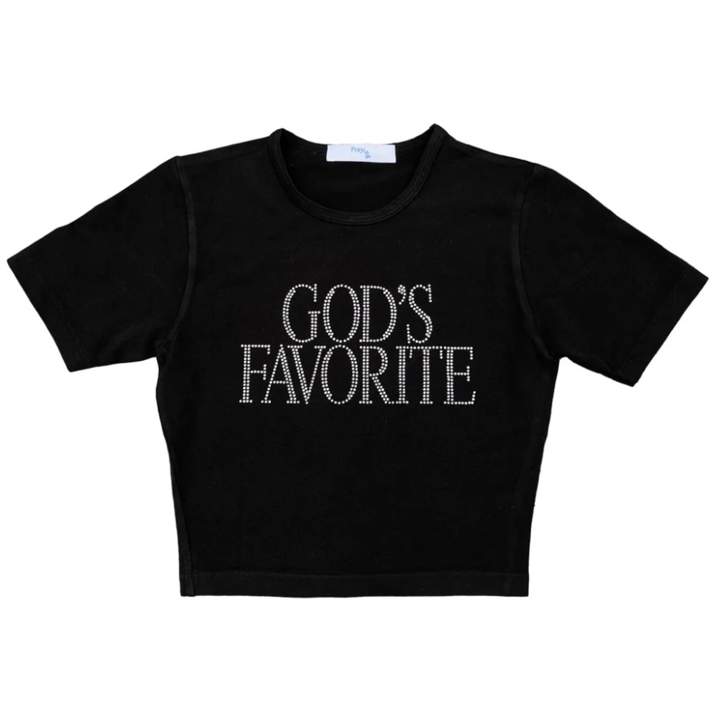 God's Favorite Crop Black Rhinestone - sold out online ❗️